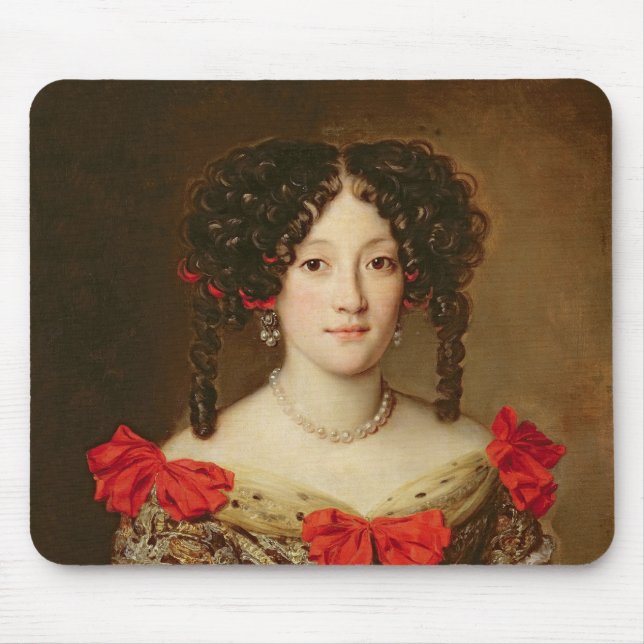 Mousepad Retrato de uma mulher 3 (Frente)