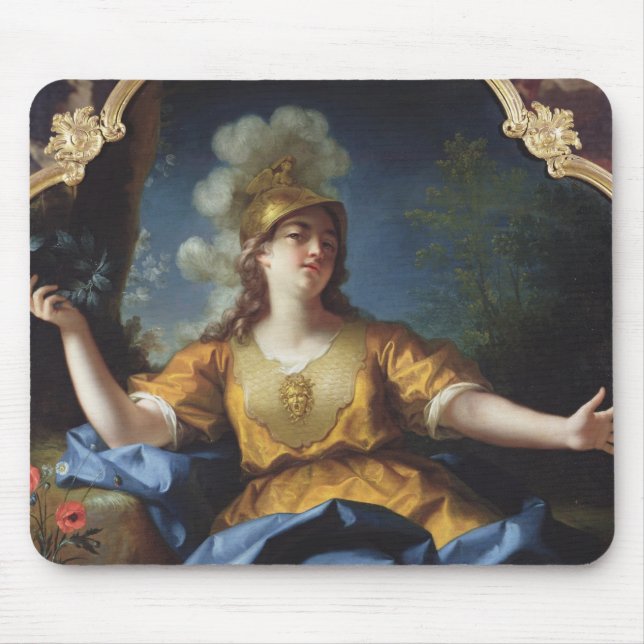 Mousepad Retrato de uma mulher como Minerva, 1730 (Frente)
