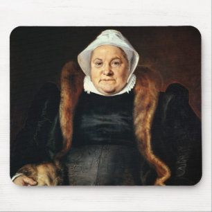 Mousepad Retrato de uma mulher idosa