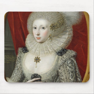 Mousepad Retrato de uma mulher, possivelmente algodão de
