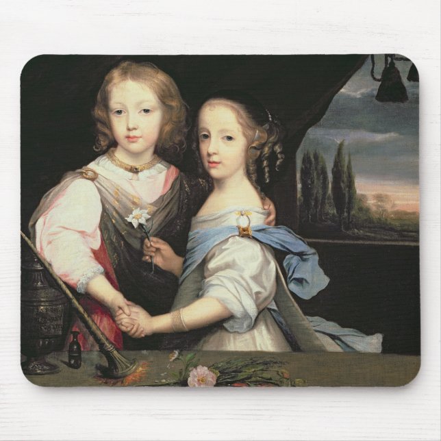 Mousepad Retrato de Winston e de Arabella (1648-1730) Churc (Frente)