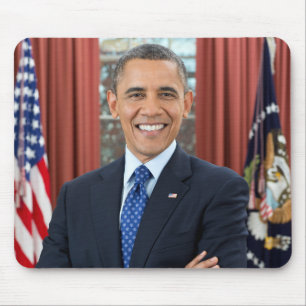 Mousepad Retrato do Gabinete Oval, Obama Barack Presidente