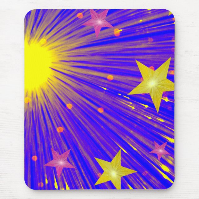 Mousepad Retrato do painel do mouse Firework (Frente)
