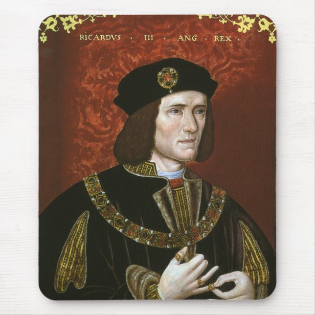 Mousepad Retrato do rei inglês Richard III (Frente)