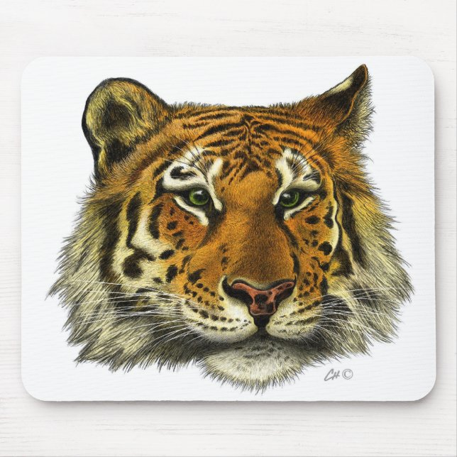 Mousepad Retrato do tigre (Frente)