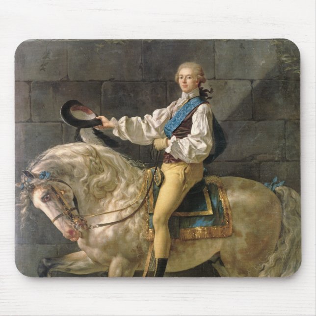 Mousepad Retrato equestre de Estanislau Kostka (Frente)
