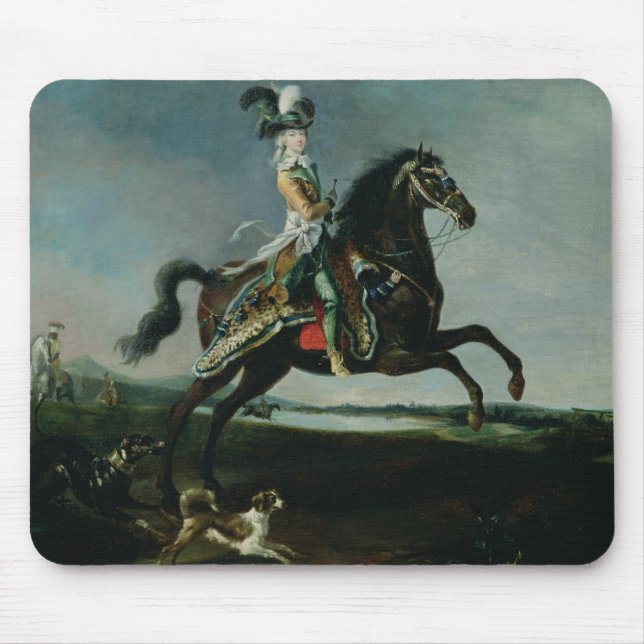 Mousepad Retrato equestre de Marie-Antoinette (Frente)