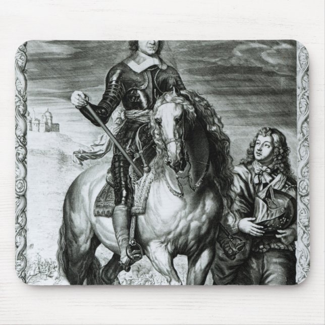 Mousepad Retrato equestre de Oliver Cromwell (Frente)