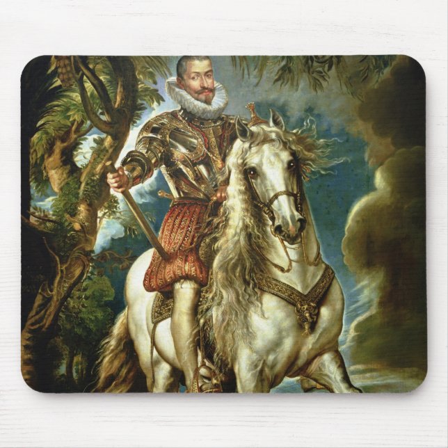 Mousepad Retrato equestre do duque de Lerma 1603 (Frente)