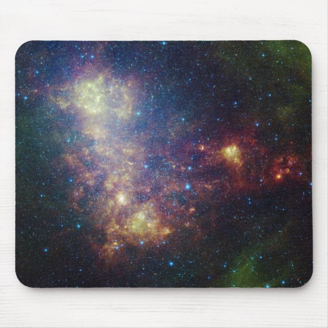 Mousepad Retrato infravermelho revelando estrelas e poeira (Frente)