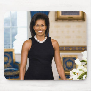 Mousepad Retrato oficial da primeira senhora Michelle Obama