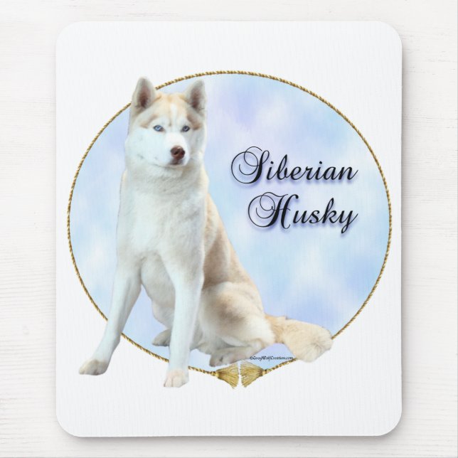 Mousepad Retrato Siberian Husky (Frente)