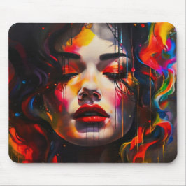 Mousepad Retrato Surreal Negrito