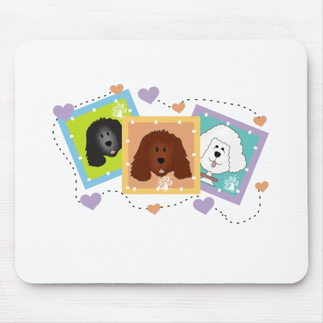 Mousepad Retratos de Cachorro Camisetas e presentes (Frente)