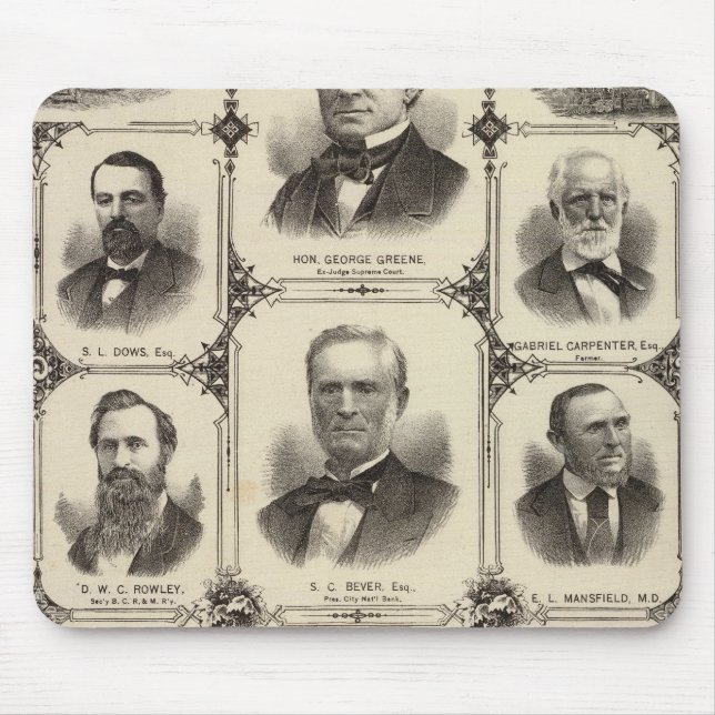 Mousepad Retratos de cidadãos de Cedar Rapids (Frente)
