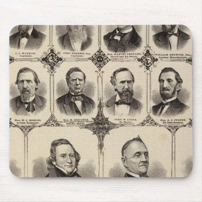 Mousepad Retratos de Cidadãos de Scott County (Frente)