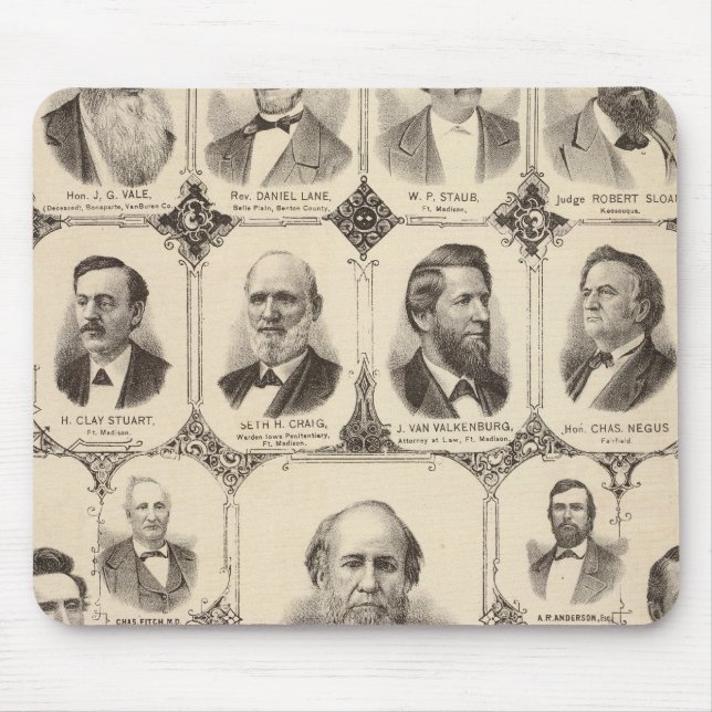Mousepad Retratos de JC Knapp (Frente)