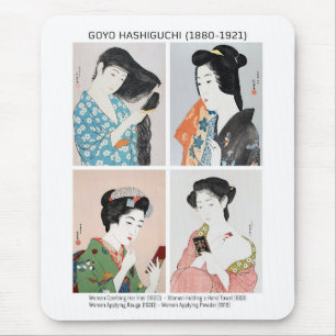 Mousepad Retratos de mulheres japonesas - Goyō Hashiguchi