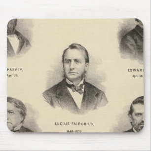 Mousepad Retratos Governadores de Wisconsin Louis P Harvey