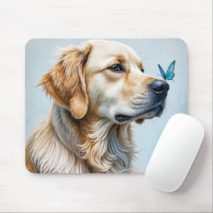 Mousepad Retriever de Ouro Curioso