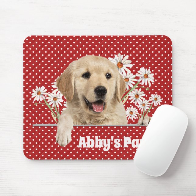 Mousepad Retriever de ouros e Visitas (Com mouse)