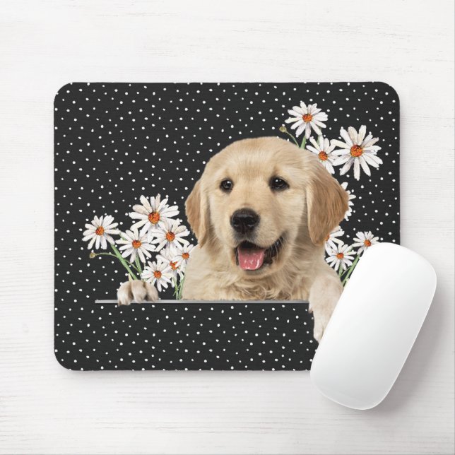 Mousepad Retriever de ouros e Visitas (Com mouse)