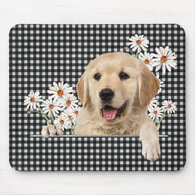 Mousepad Retriever de ouros e Visitas (Frente)