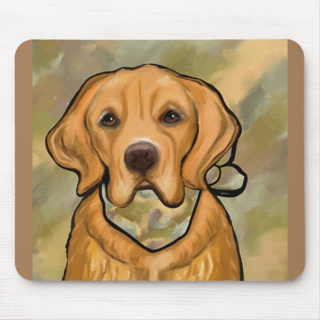 Mousepad Retriever Dourado (Frente)