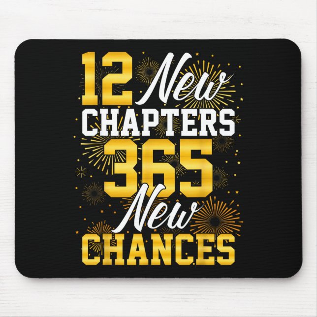 Mousepad Retro 12 New Chapters 365 New Chances Happy New Ye (Frente)