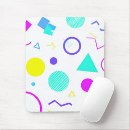 Mousepad Retro 80s Memphis Geometric Pattern