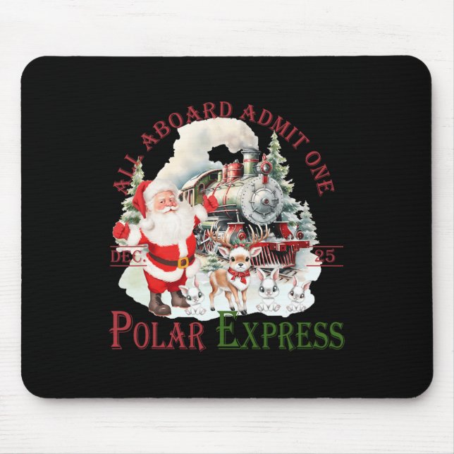 Mousepad Retro Acredita Que O Comboio Polar Norte Expressa  (Frente)