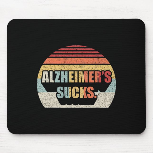 Mousepad Retro Alzheimer Demência Doença de Alzheimer Awart (Frente)