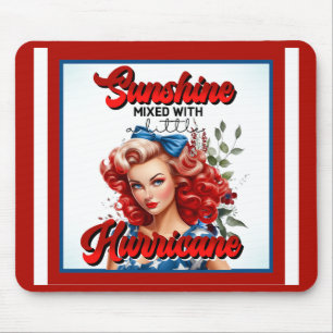 Mousepad Retro Americano Pinup_ Sunshine Misturado
