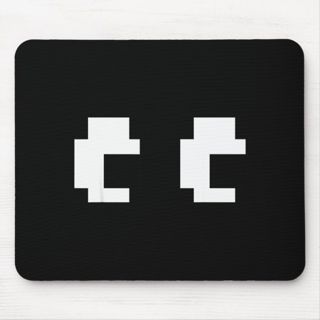 Mousepad Retro Arcade Game Ghost Eyes Halloween Group Costu (Frente)