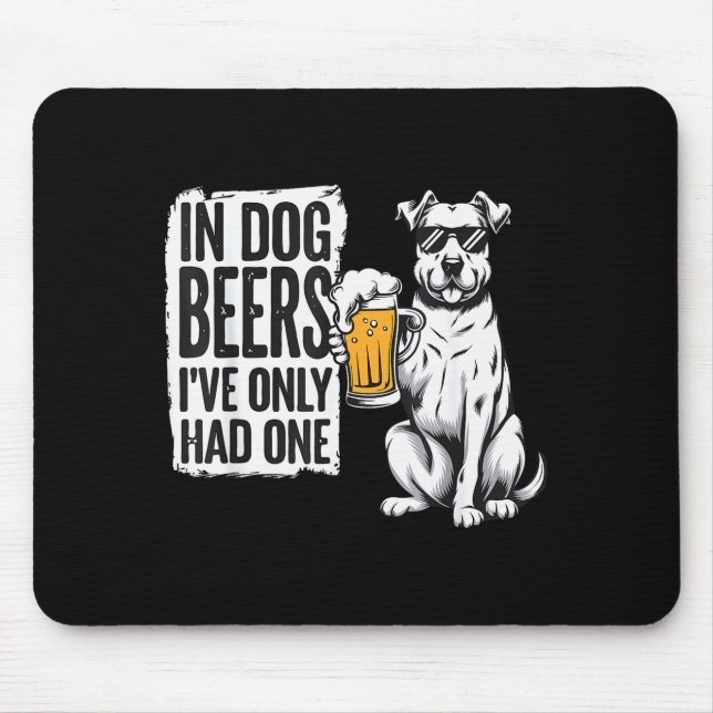 Mousepad Retro Beer Pun Bar Pub Crawl Party Men - Funny Bee (Frente)