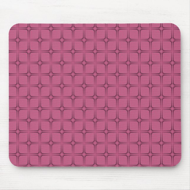 Mousepad Retro Bliss, Rosa (Frente)
