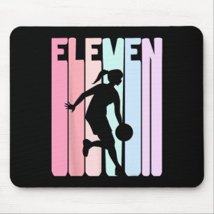 Mousepad Retro Bysketbyll Player de 11 anos de idade para 1