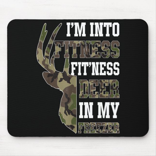 Mousepad Retro Camo Deer Hunting Funny Wildlife Hunter Men  (Frente)