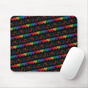 Mousepad Retro Cardíaco LGBT Ser Um Humano Decente Não É Qu