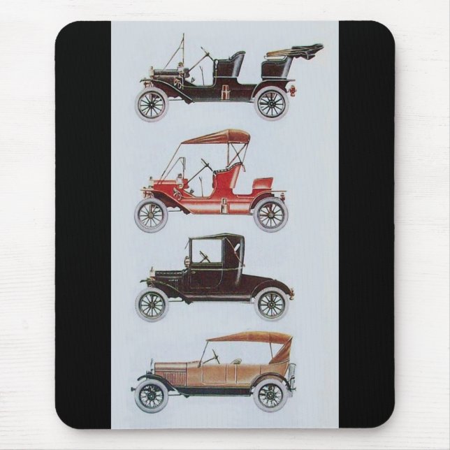 Mousepad RETRO CARROS 2 , cinza DE RESTAURAÇÃO AUTOMÁTICA A (Frente)