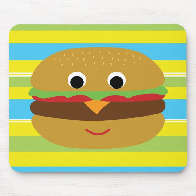 Mousepad Retro Cheeseburger (Frente)
