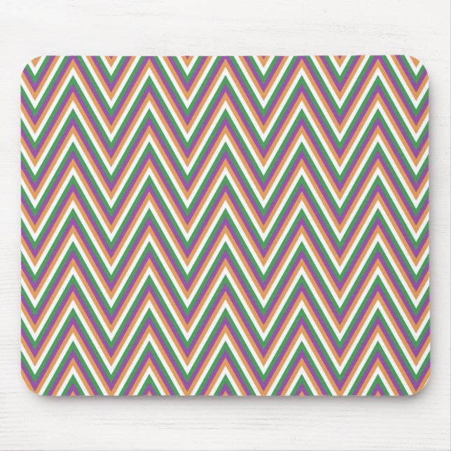 Mousepad Retro Chevron Pattern Cool (Frente)