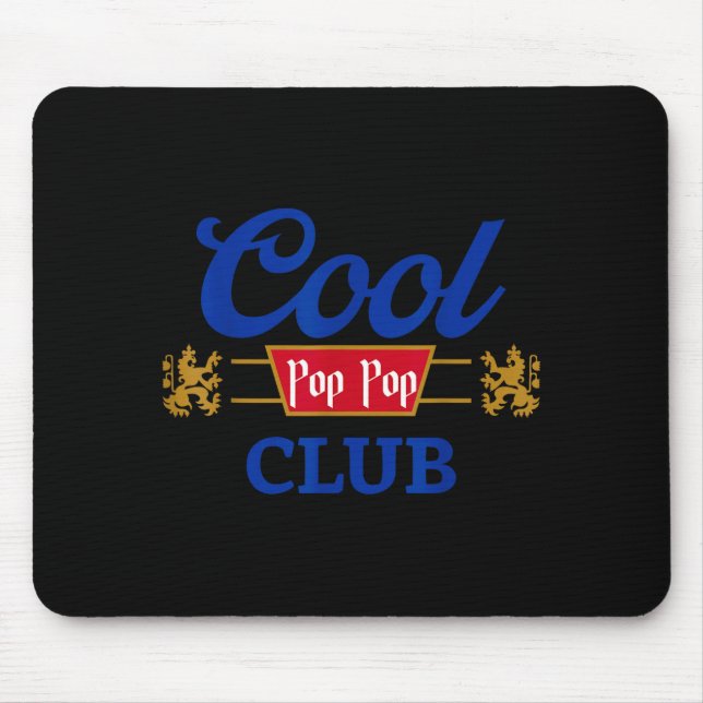 Mousepad Retro Cool P P Club Family Matching Father's Day F (Frente)