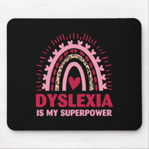 Mousepad Retro Dislexia É Minha Superpotência Leitura Dislé