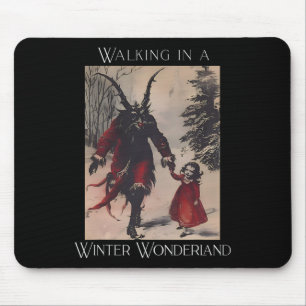Mousepad Retro Divertido Caminhando Em Um Natal Merry C