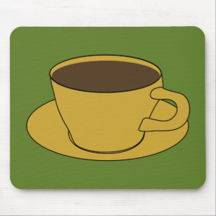 Mousepad retro do copo de café