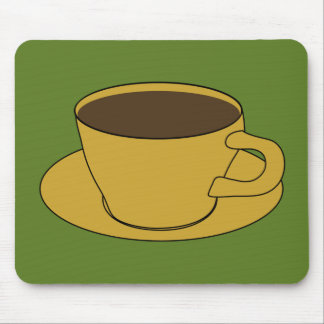 Mousepad retro do copo de café