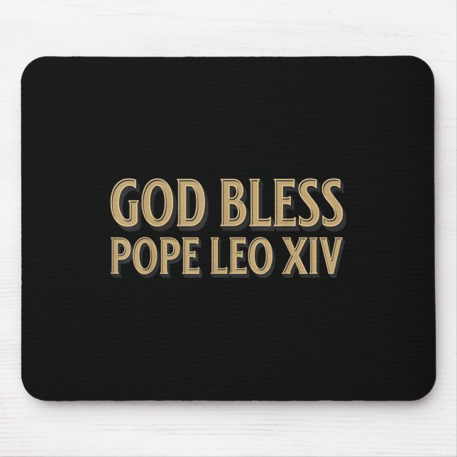 Mousepad Retrô do deus abençoe Leo Xiv (Frente)