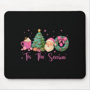 Mousepad Retro É a Temporada de Natal Papai Noel Alegre Cho