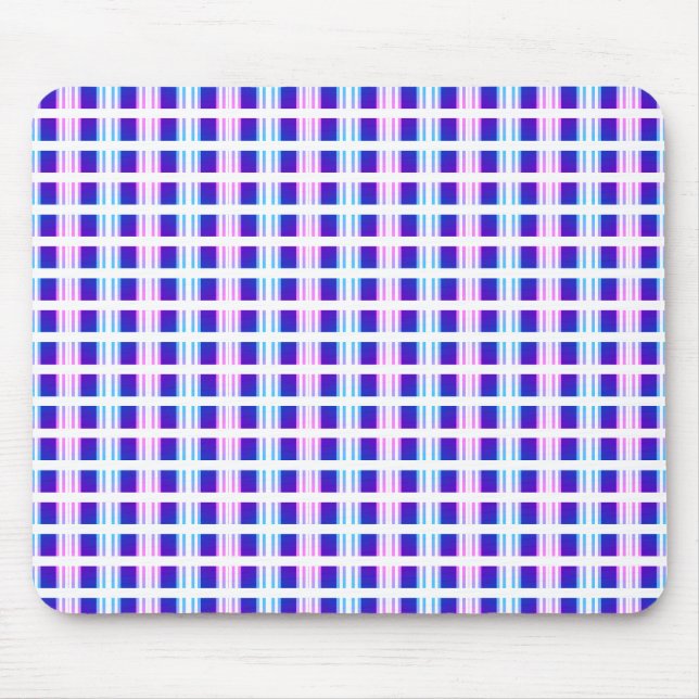 Mousepad retro elétrico de striptease azul e roxa (Frente)